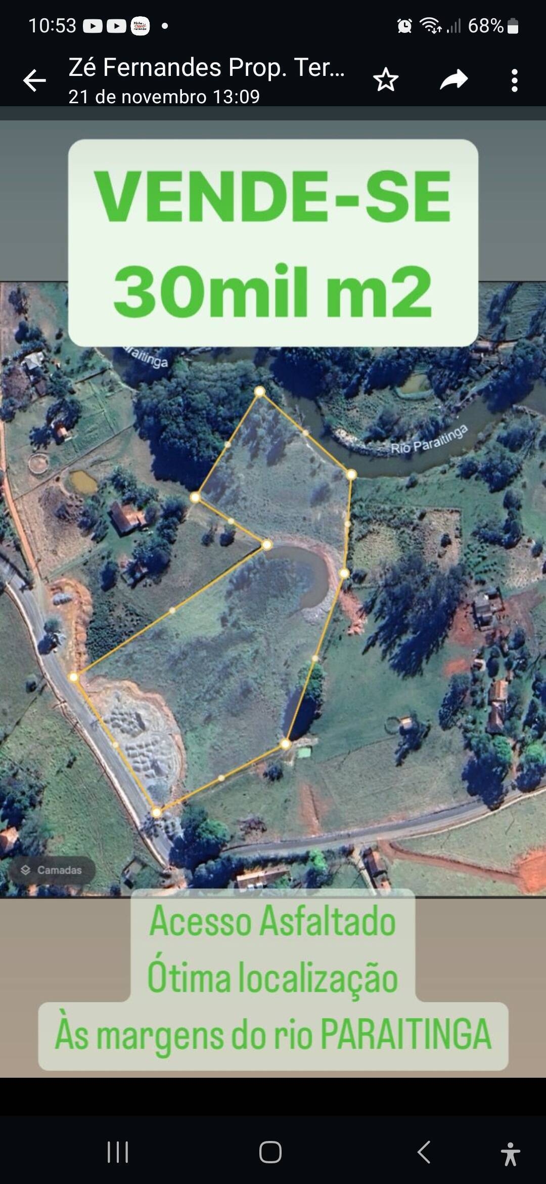 Terreno, 3 hectares - Foto 1